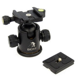 BEIKE Aluminum Tripod Ball Head + Quick Release