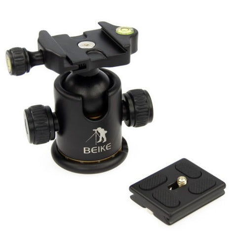 BEIKE Aluminum Tripod Ball Head + Quick Release