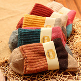 Womens Vintage Rabbit Wool Socks (5 pairs)