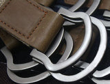 Mens Handmade Waist Canvas Leather Buckle
