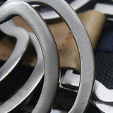 Mens Handmade Waist Canvas Leather Buckle