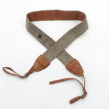 Adjustable Cotton Leather Camera Neck Strap