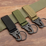 Men's canvas clasp Military keychain