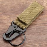 Men's canvas clasp Military keychain